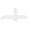 Ekena Millwork Eugene Architectural Grade PVC Gable Bracket, 72"W x 18"H x 2"D x 6"F, 6/12 Pitch GBP072X18X0206EUG00 - alternate 1
